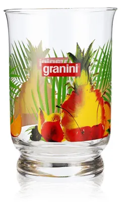 Produktbild von Granini Saft XXLGlas Saftglas 0,8l Fruchtsaftglas Becher buntes Muster