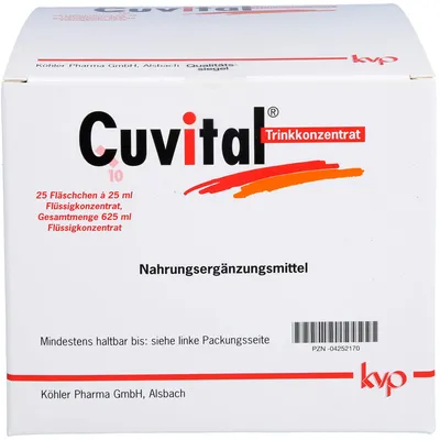 Image de Cuvital Concentré buvable avec coenzyme Q, vitamines, sélénium et ingrédients végétaux, solution de 750 ml