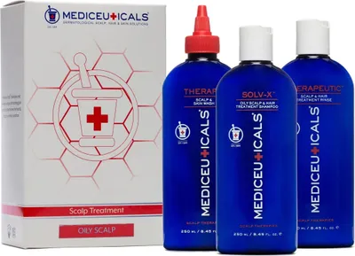 Productafbeelding van Mediceuticals, verzorging voor een vette hoofdhuid, 3 x 250 ml