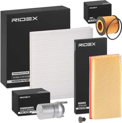Produktbild von RIDEX Filterset Inspektionspaket Filtersatz für VW POLO (9N)