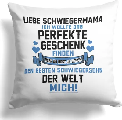 Produktbild von 22Feels Schwiegermama Geschenk von Schwiegersohn Bräutigam Hochzeit Deko Mutter Der Braut Frauen Kissen Dekoration Wohnaccessoires Wohnzimmer Schlafzimmer Couch