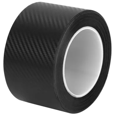 Zdjęcie produktu dla Solidchoice - Naklejka z włókna węglowego do drzwi i zderzaków samochodowych, 7 cm x 10 m