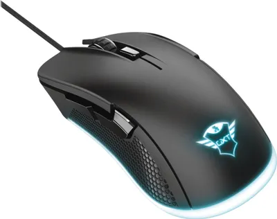 Produktbild von Trust GXT 922 YBAR, rechts, Mechanisch, USB Typ-A, 7200 DPI, Schwarz