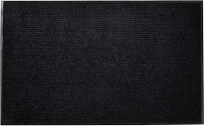 Image de Tapis d'entrée noir 90 x 150 cm PVC