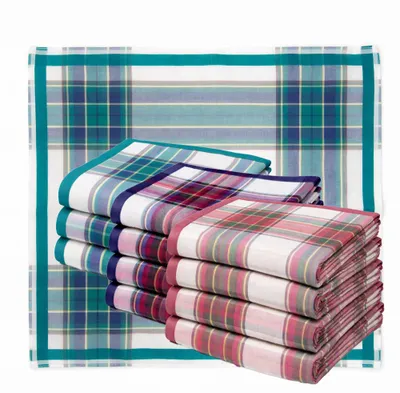 Produktbild von Betz 12 Stück Damen Stoff Taschentücher Paloma 2 Größe 32x32 cm 100% Baumwolle Dessin 143