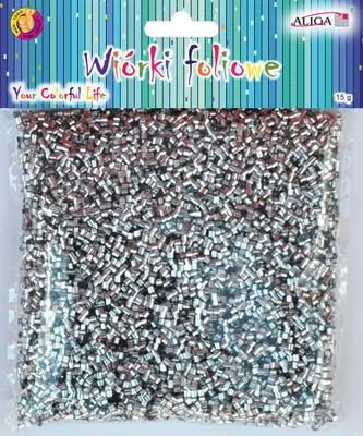 Zdjęcie produktu dla wiórki foliowe srebrne 15g | WF-02