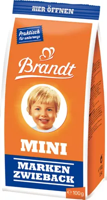 Produktbild von Brandt Mini Zwieback (100g Packung)