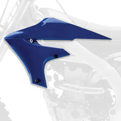 Image de Becquet de radiateur latéral POLISPORT bleu adaptable sur Yamaha YZ450F