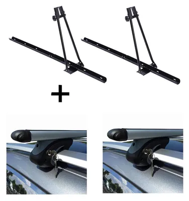 Obrázok produktu pre 2x nosič bicyklov ORION + nosič zábradlia VDP L120 kompatibilný s pre VW Caddy od 2008