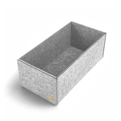 Produktbild von Aufbewahrungsbox CLEAN Filz 40 x 20 x 15 cm ohne Deckel in hellgrau meliert
