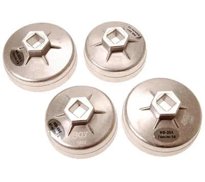 Immagine prodotto di BGS Set di tappi per filtri olio in 4 pezzi, 65 - 75 mm - 8384