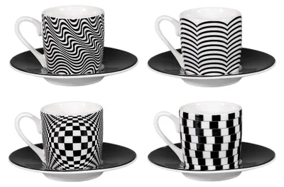 Produktbild von Könitz Espresso Tassen Set Optical Illusion