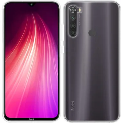 Immagine prodotto di cofi1453® Silicone Cover Basic compatibile con XIAOMI REDMI NOTE 8T Custodia TPU Morbido Cellulare Protezione Trasparente