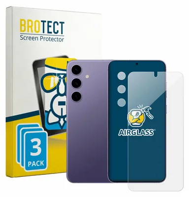Produktbild von 3x BROTECT Schutzglas für Samsung Galaxy S24 (Display+Kamera) Schutzfolie Panzer Folie Glas Display Schutz klar