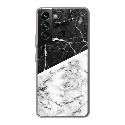Produktbild von MuchoWow® Handyhülle Schutzhülle Hülle für Samsung Galaxy S22 Plus Marmor - Schwarz - Weiß Silikon Softcase Handy Hülle - Schutzabdeckung