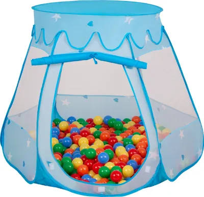 Produktbild von Selonis Spielzelt 105x90cm 200 Bälle ∅6cm Zelt Mit Bunten Bällen Für Babys Und Kinder