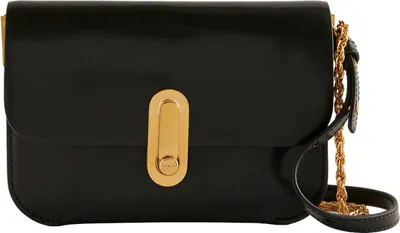 Produktbild von Ted Baker Leder Umhängetasche Schultertasche Kkaysa Polished Leather Crossbody Bag Black schwarz