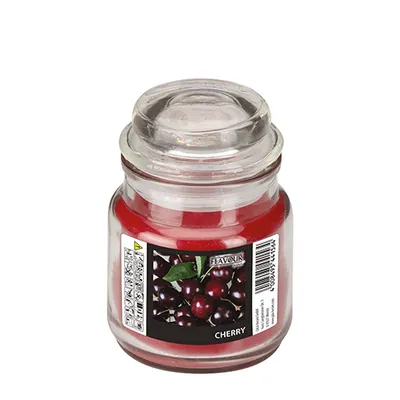 Produktbild von 6 Bonbongläser mit Wachsfüllung bordeaux - Cherry