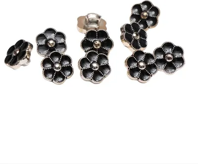 Produktbild von INF Elegante Hemd- und Kleiderknöpfe - 10er Set Schwarz 24