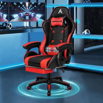 Zdjęcie produktu dla Krzesło gamingowe - Krzesło biurowe - Krzesło ergonomiczne - Krzesło dla graczy - Krzesło do pracy biurowej - Funkcja masażu - Wsparcie