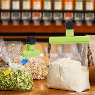 Produktbild von Plastikartige Lebensmittelklammern, Kunststoff-Snack-Beutelklammern, 18er Pack, Kunststoff-Beutelklammern für Snacks