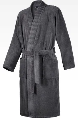 Produktbild von JOOP! Herrenbademantel Kimono 1647 Farbe anthrazit Größe 54/56
