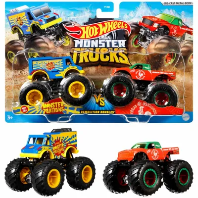Obrázek produktu pro Hot Wheels Monster Trucks Demolition Doubles Pojazdy Demolka Super Mario