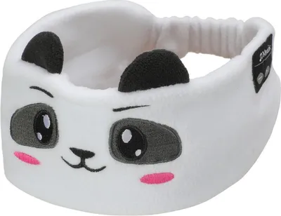 Produktbild von INF Tierdesign Bluetooth Stirnband Kopfhörer - Weiße Fleece Schlaf Kopfhörer Weiß