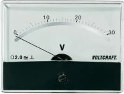 Immagine prodotto di Voltcraft AM-86X65/30V/DC Einbau-Messgerät AM-86X65/30V/DC 30 V Drehspule (AM-86X65/30V/DC)