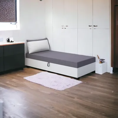 Obrázok produktu pre Jednolôžková posteľ 120x195 ZOLI 2 - šedá / biela