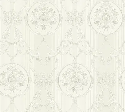 Produktbild von A.S. Création Barocktapete Hermitage Tapete mit Ornamenten Vliestapete grau silber weiß 10,05 m x 0,53 m