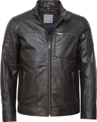 Produktbild von JCC Lederjacke 31023636 Herren dark brown 56