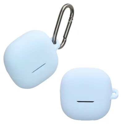 Produktbild von kwmobile Schutzhülle für Xiaomi Buds 6 Hülle - TPU Silikon Case für Kopfhörer Ladecase - stoßfestes Cover mit Karabiner - Hellblau