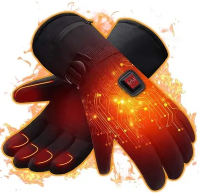 Produktbild von Elektrische Handschuhe, 5V, 4000mAh, wiederaufladbar, warme Handschuhe für Damen und Herren, geeignet für Skifahren, Fahrradfahren, Motorradfahren und zum Schutz vor Kälte im Winter
