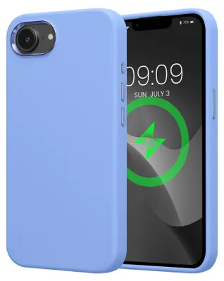 Produktbild von kwmobile Silikon Case für Apple iPhone 17e / iPhone 16e Hülle - kompatibel mit MagSafe, Handyhülle mit Magnetring, Mikrofaserfutter und