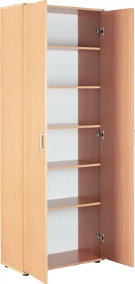Image de Inter Link Armoire à dossiers Vetra H 189 x L 70 x P 34 cm, portes battantes, couleur beige