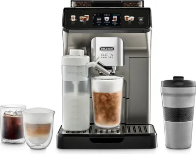 Produktbild von DeLonghi Eletta Explore Cold Brew ECAM 450.86.T Kaffeevollautomat grau