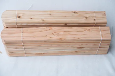Obrázek produktu pro Plotová latě 9x2x40, sibiřský modřín, 50 kusů, tvar A