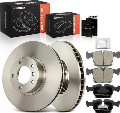 Image de Frankberg 2x disques de frein 4x plaquettes de frein avant pour BMW Série 5 E39 Série 5 Touring 2.0L 2.2L 2.5L 2.9L 3.0L 3.5L 4.4L