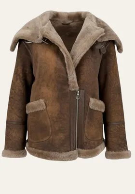 Produktbild von Shearling Jacke – sportliche Lammfelljacke mit urbaner Note - Größe: XXL