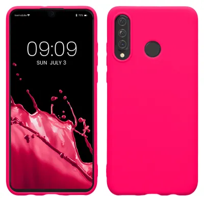 Produktbild von kwmobile Handyhülle für Huawei P30 Lite Hülle - TPU Case - Kabelloses Laden - Schutzhülle Cover in Neon Pink