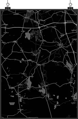 Produktbild von Mr. & Mrs. Panda Bild Zossen DIN A2 - Geschenk, Plakat, drucke, wanddeko, Wandbild, Stadt Dorf Karte Landkarte Map Stadtplan, Design Poster