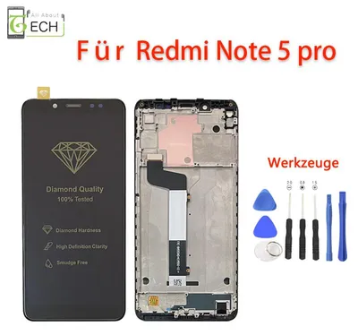 Produktbild von Für Xiaomi Redmi Note 5 / 5 Pro LCD Display mit Rahmen Bildschirm Touch Screen