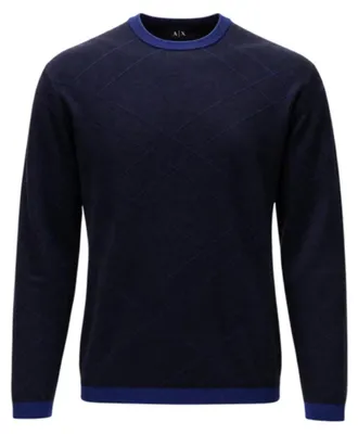 Produktbild von Armani Exchange Herren Pullover XM003012 AF26379 Deep Navy / Blue Depth : M Größe: M