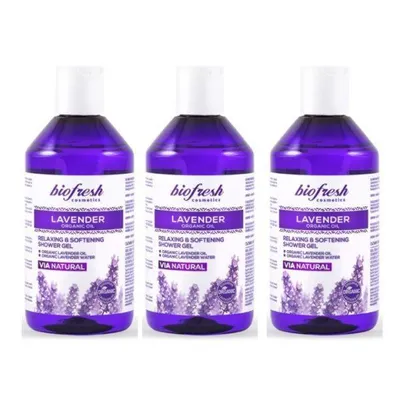 Produktbild von Biofresh Lavendel Entspannendes und beruhigendes Duschgel 3 x 300 ml