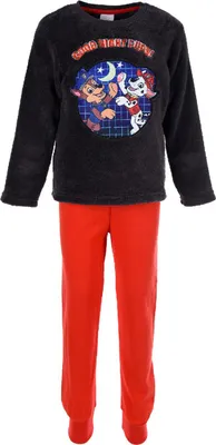 Produktbild von Paw Patrol Jungen Schlafanzug Kinder Pyjama Chase und Marshall    , Farbe:Grau, Größe:98