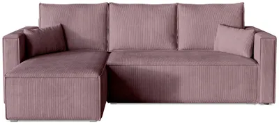 Produktbild von BroMARKT Ecksofa TOP Schlaffunktion Bettkasten L-Form Puderrosa