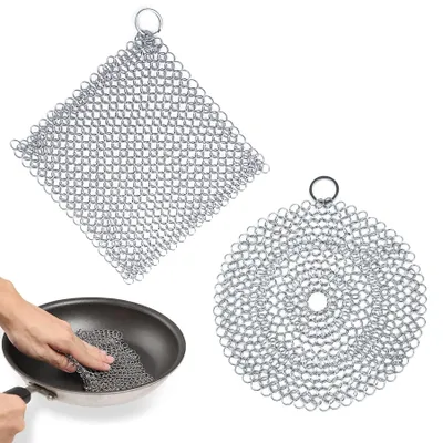 Productafbeelding van Set van 2 Gietijzeren Schoonmaakringen voor Dutch Oven