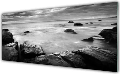 Produktbild von Acrylglasbilder 125x50 Wandbild Druck Felsen Meer Landschaft