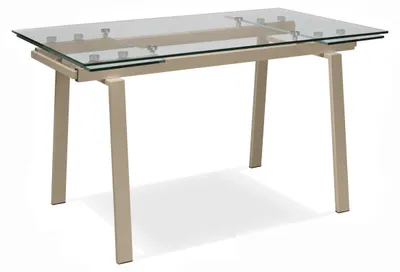Immagine prodotto di Tavolo Allungabile 140/200x80x76 cm in Vetro Temperato Tommy Trasparente